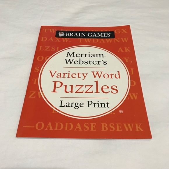 NEW 9 PACK Assorted Large Print Brain Games Merriam Webster's Word Puzzles - Picture 11 of 16